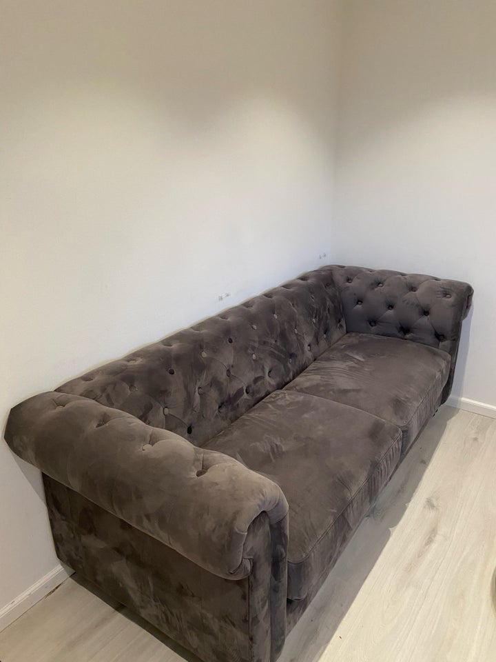 Sofa, velour, 3 pers.