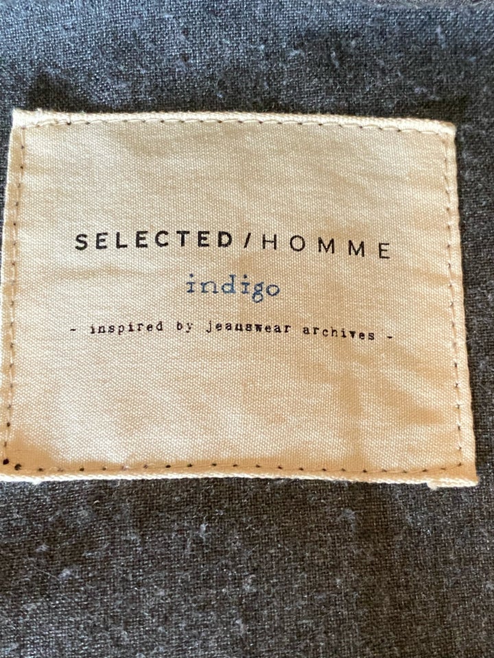 Læderjakke, str. L, Selected Homme