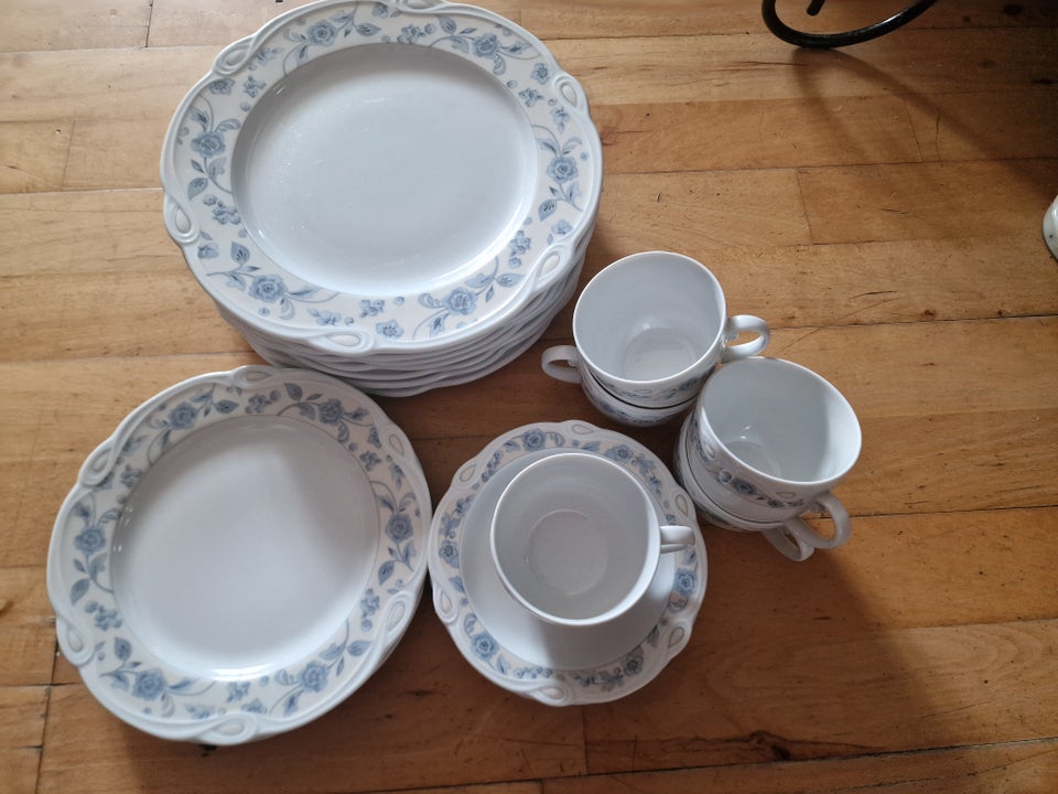 Porcelæn, Tallerkener, kaffe