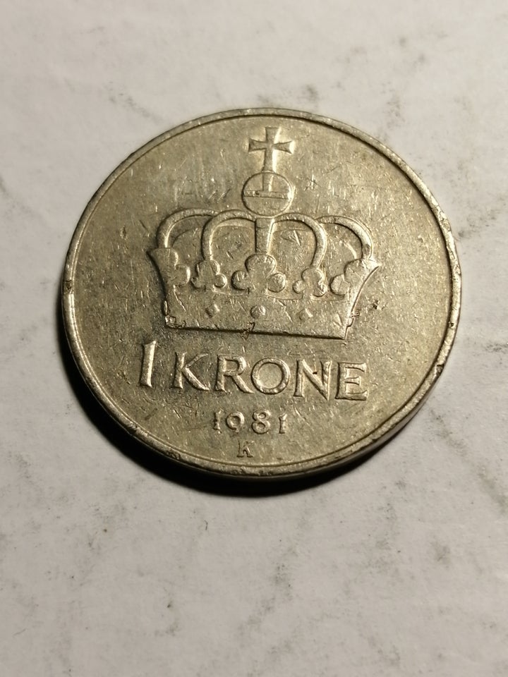 Skandinavien, mønter, 1 krone