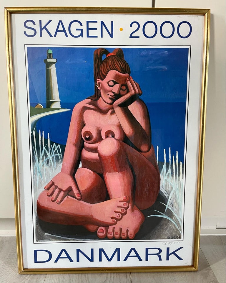 Signeret vintageplakat Vintage