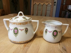 Porcelæn vintage sukker fløde