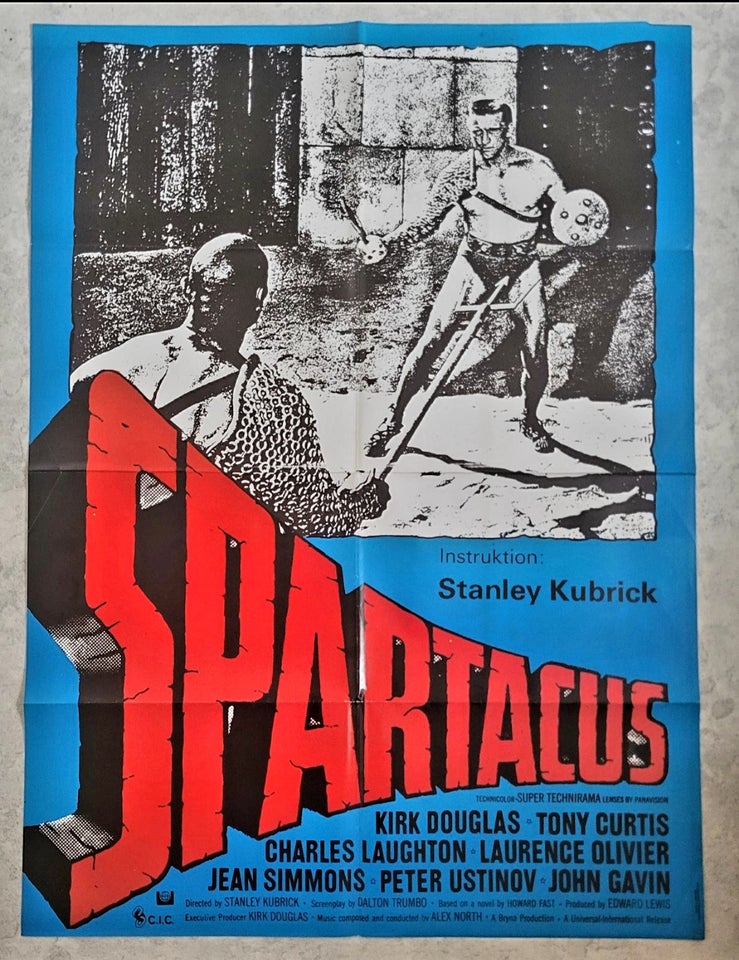 Filmplakat, motiv: Spartacus, b: