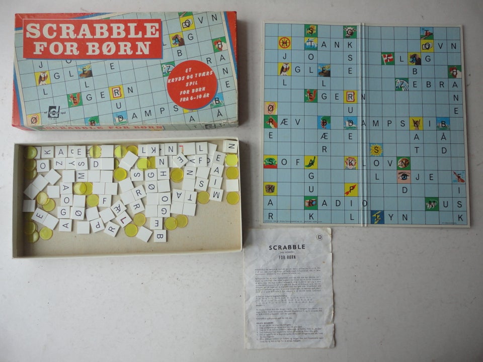 SCRABBLE FOR BØRN, brætspil