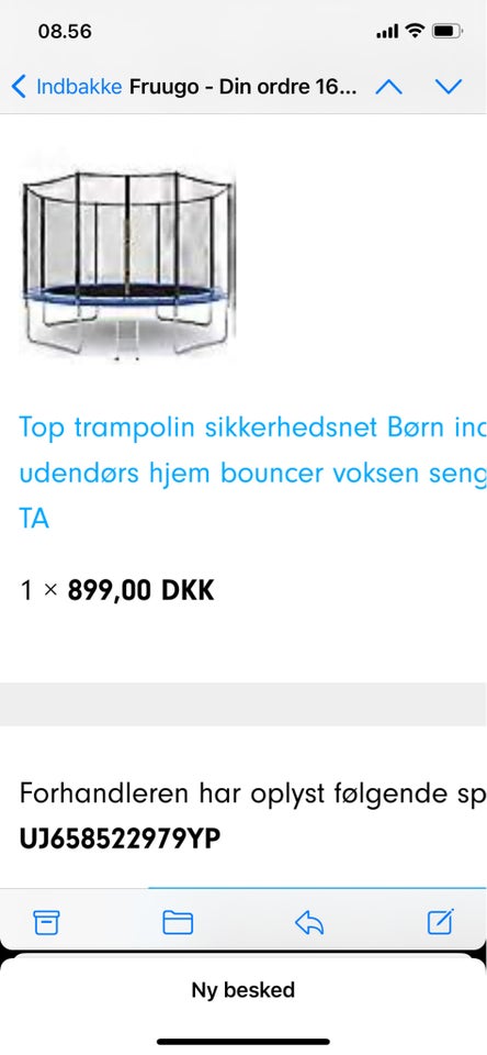 Trampolin, Sikkerhedsnet