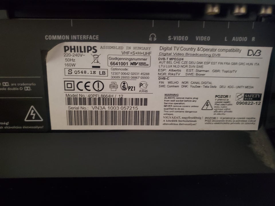 Philips, 40pfl8664h, 40"