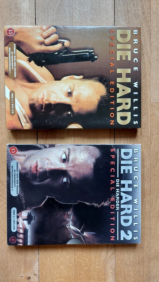 Die Hard I og II, DVD, action