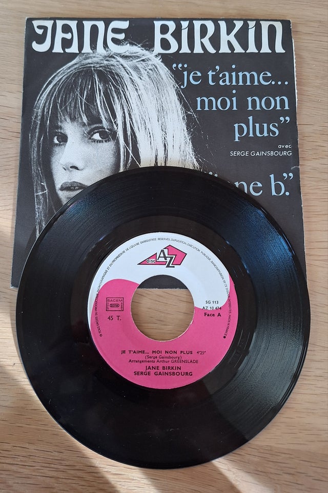 Single, Jane birkin, Je time moi non