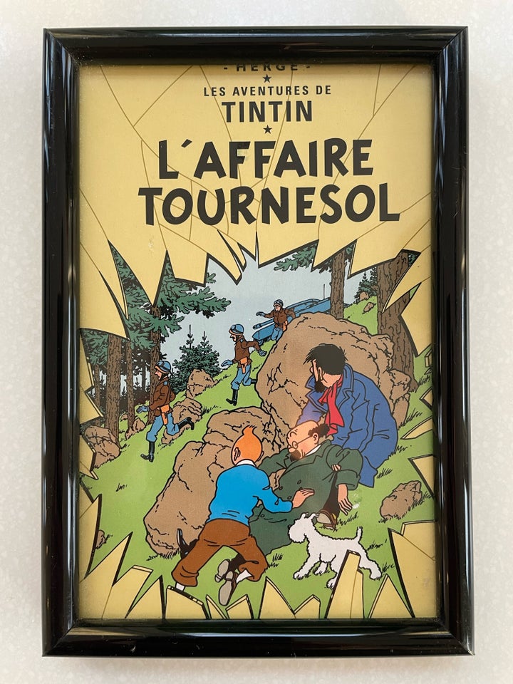 Indrammet print Hergé motiv: