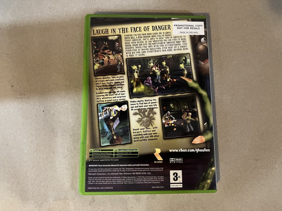 Grabbed by the Ghoulies, Xbox