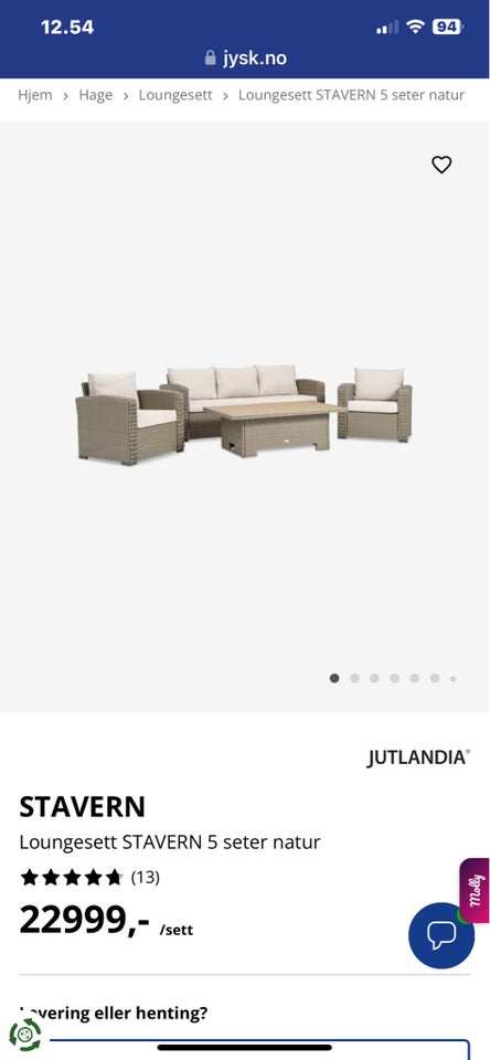 Loungesæt, Jutlandia, Rattan