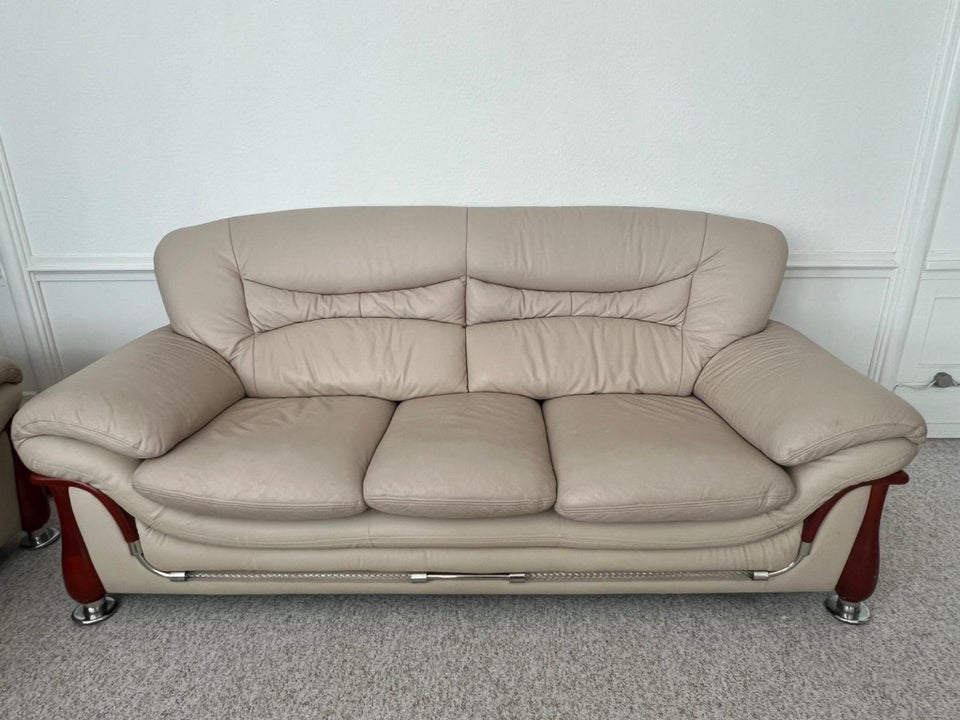 Sofa læder 6 pers