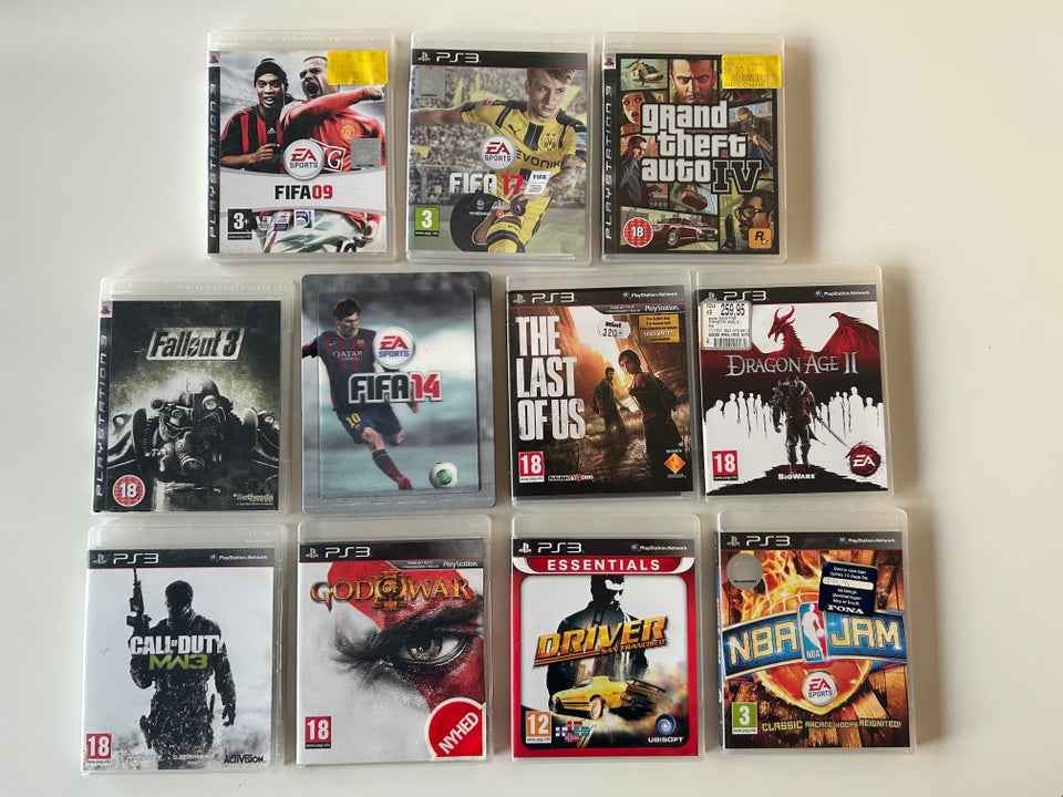 11 Playstation 3 spilSælges, 11