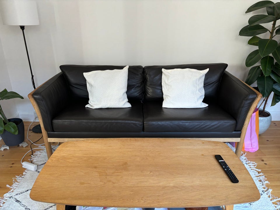 Sofa, læder, 3 pers.