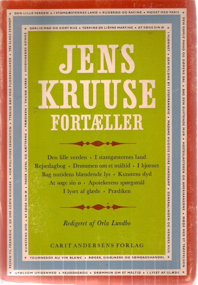 Jens Kruuse fortæller, -, genre: