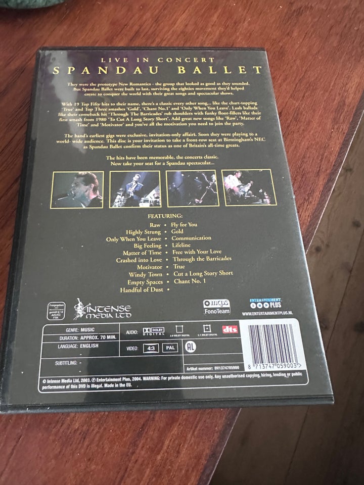 Spandau ballet, DVD, andet