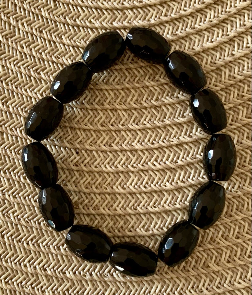 Armbånd Facetteret Ovale Onyx