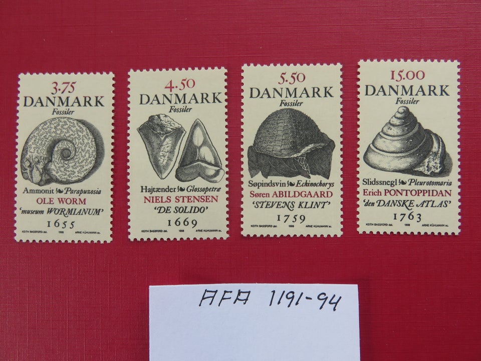 Danmark, postfrisk, AFA 1191/94