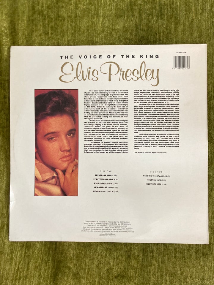 LP, Elvis Presley, The Voice of the