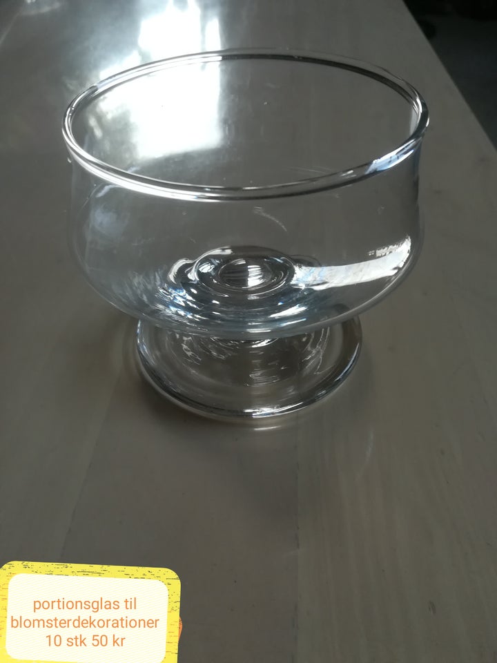 portions glas 10 stk 50 kr, til