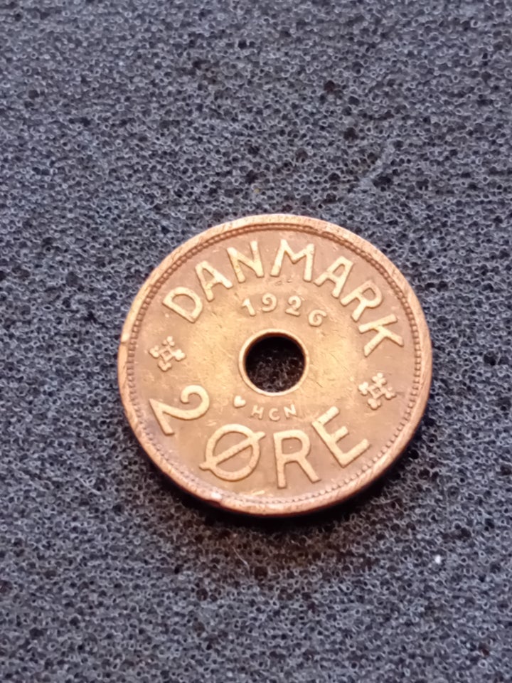 Danmark, mønter, 2 Øre