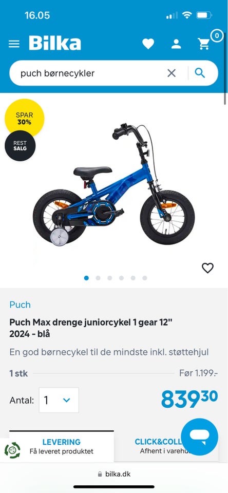 Unisex børnecykel, BMX, andet