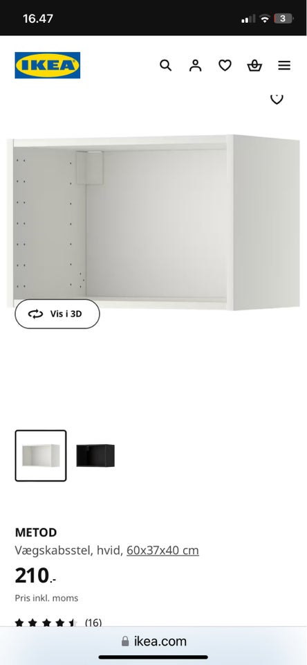 Overskabe, IKEA METOD