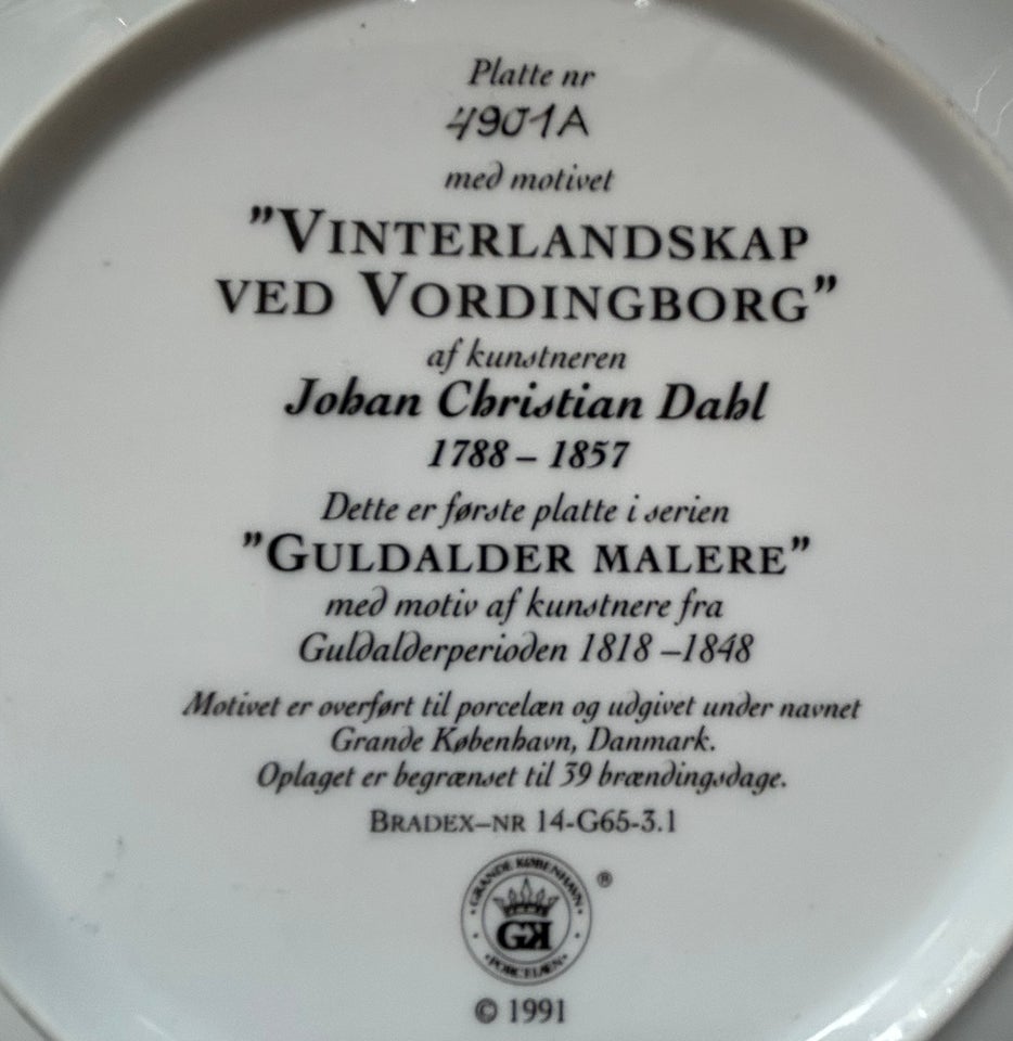 Guldalder Malere - Vinterlandskab