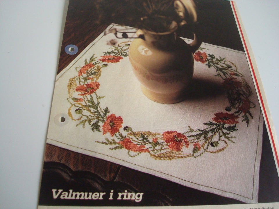 Broderi, Mønster valmuer i ring