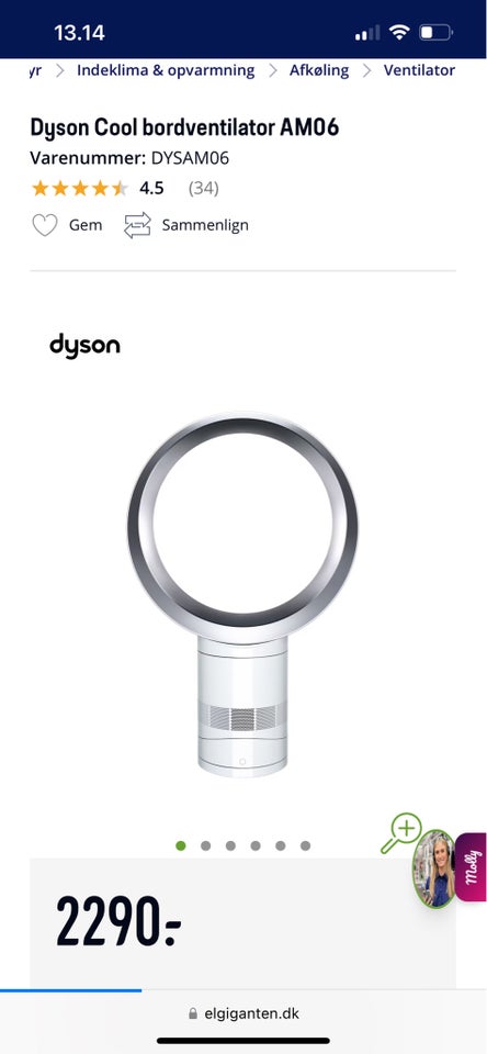 Bordventilator Dyson