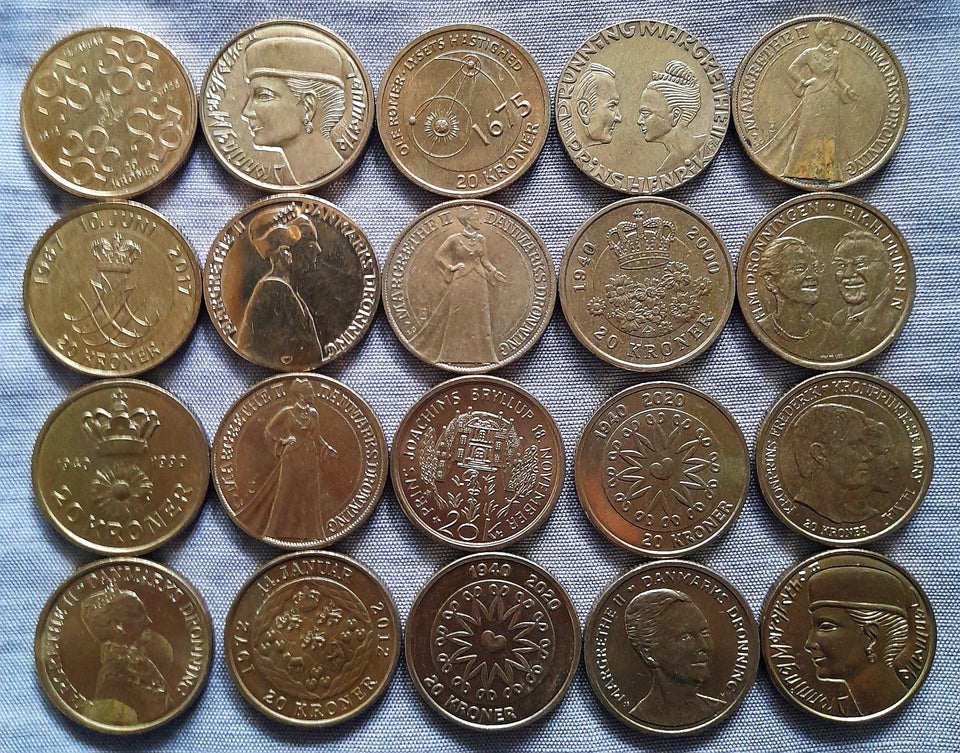 Danmark, mønter, 20kr