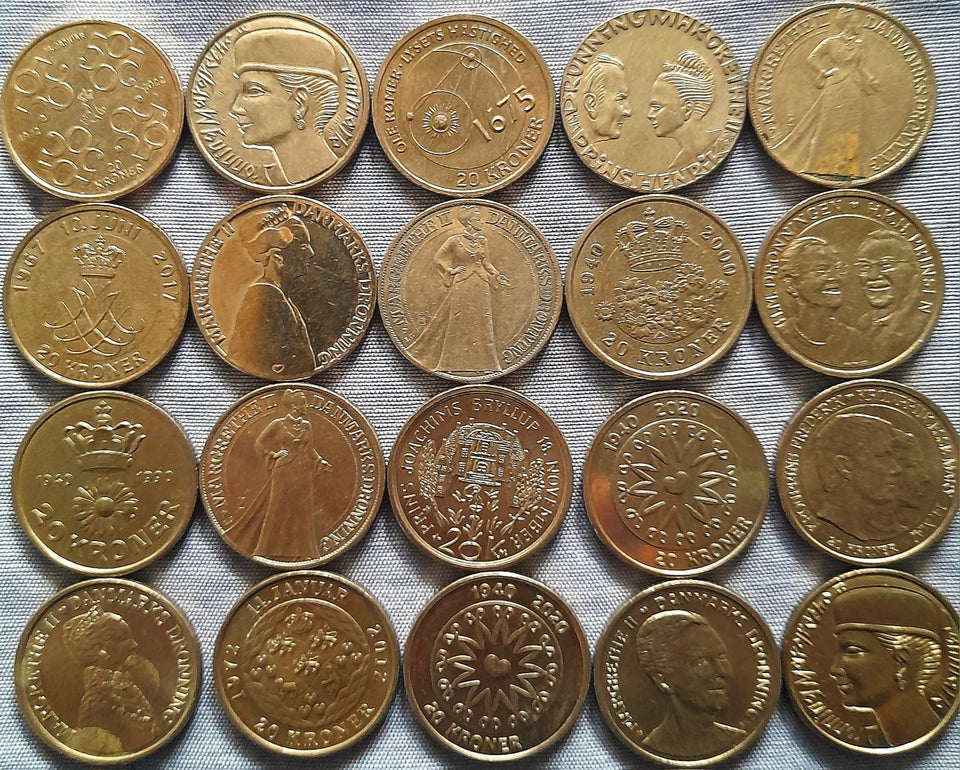 Danmark, mønter, 20kr