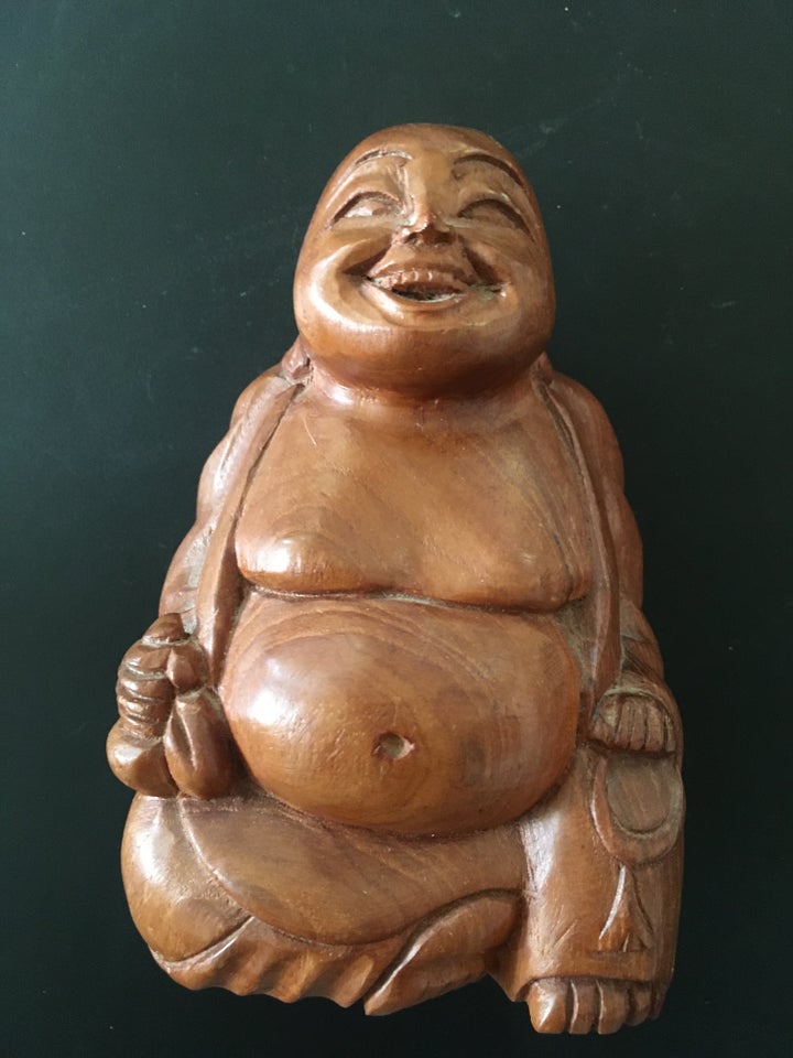 Leende munk (leende Buddha) i træ