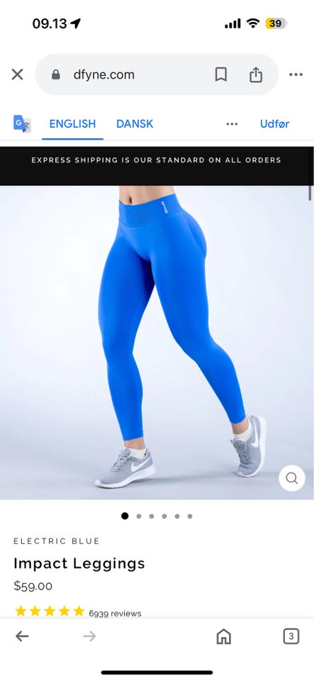 Fitnesstøj Tights Dfyne