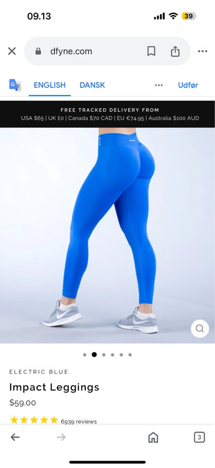 Fitnesstøj Tights Dfyne