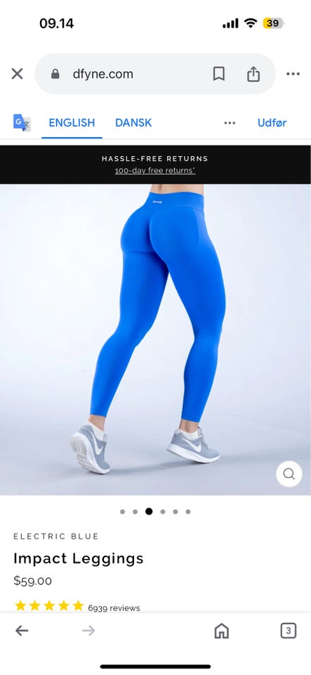 Fitnesstøj Tights Dfyne