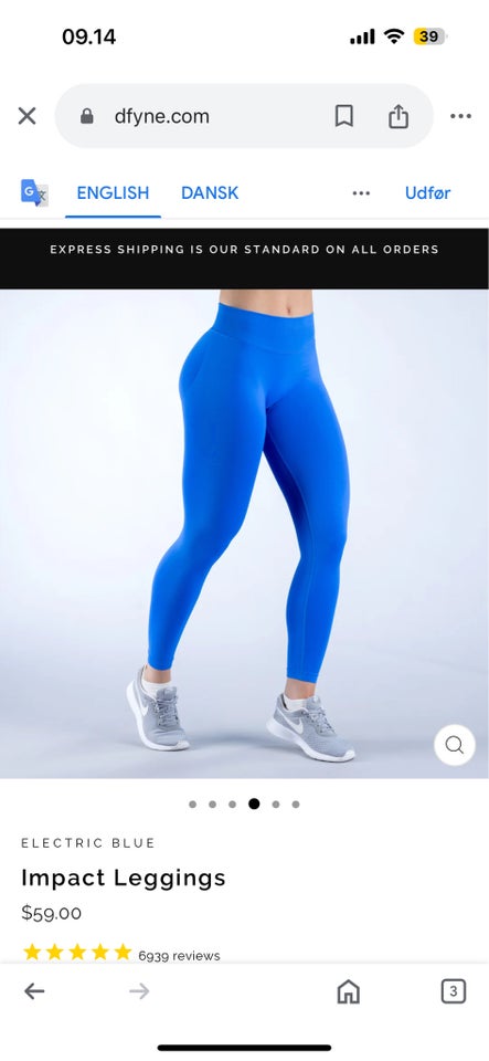 Fitnesstøj Tights Dfyne