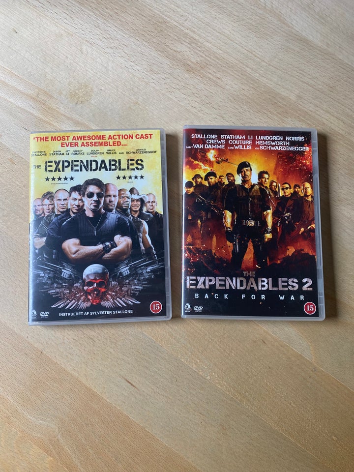 The Expendables 1-2 DVD action