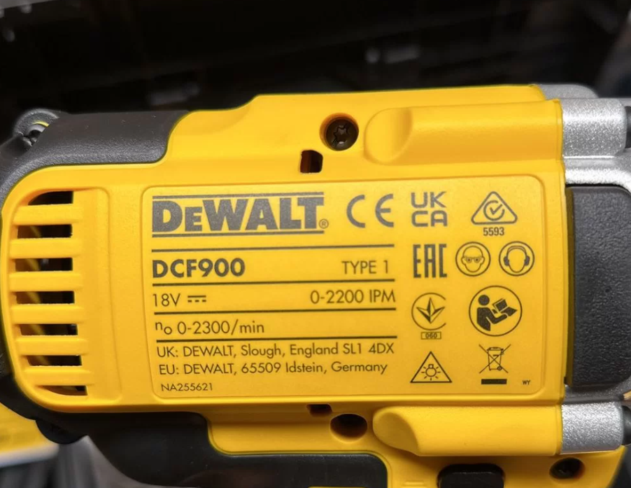 Slagnøgle, dewalt dcf 900