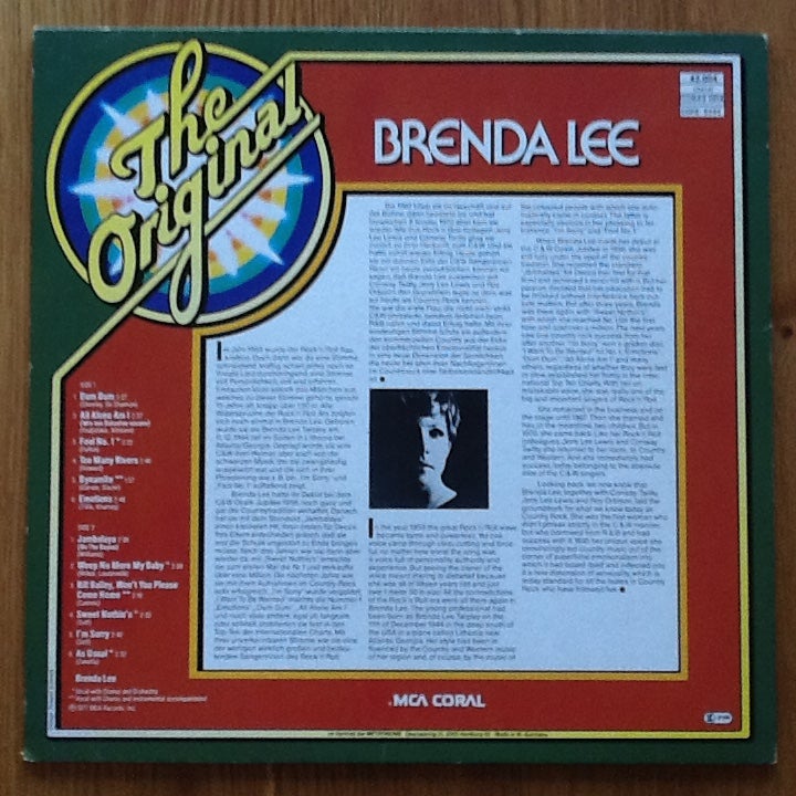 LP, Brenda Lee, The Original Brenda