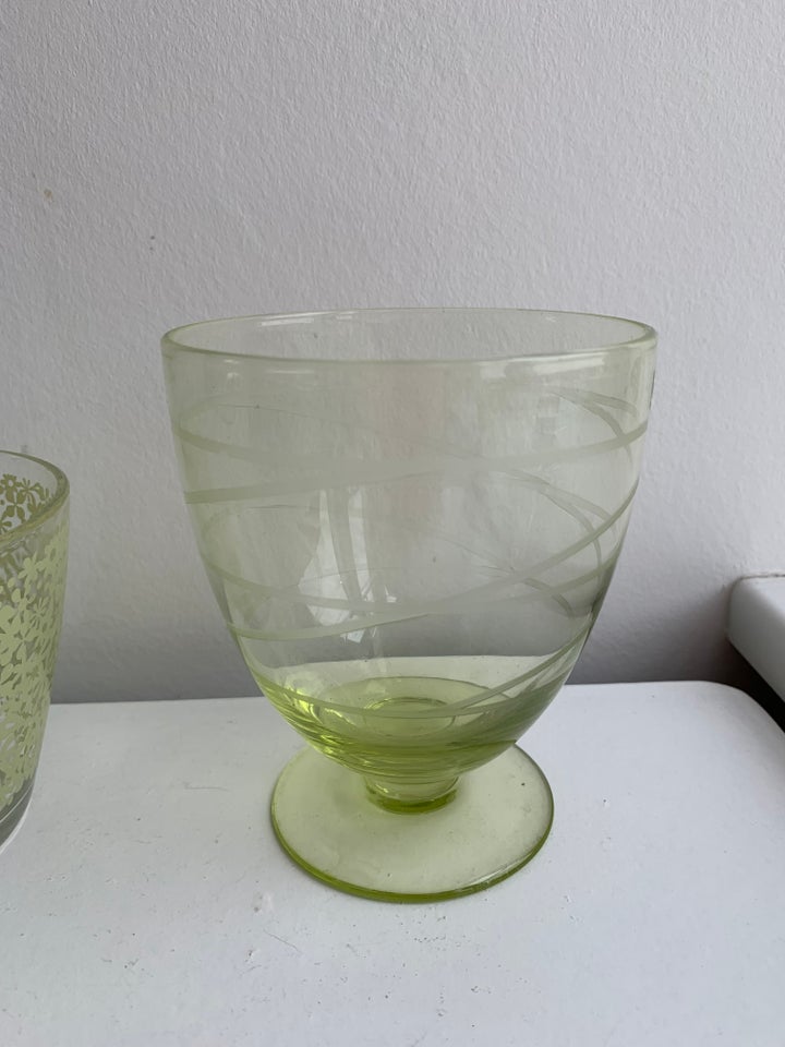 Grønne glas ting