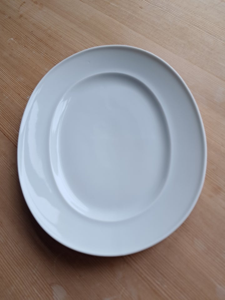 Porcelæn, fad, Hvid koppel