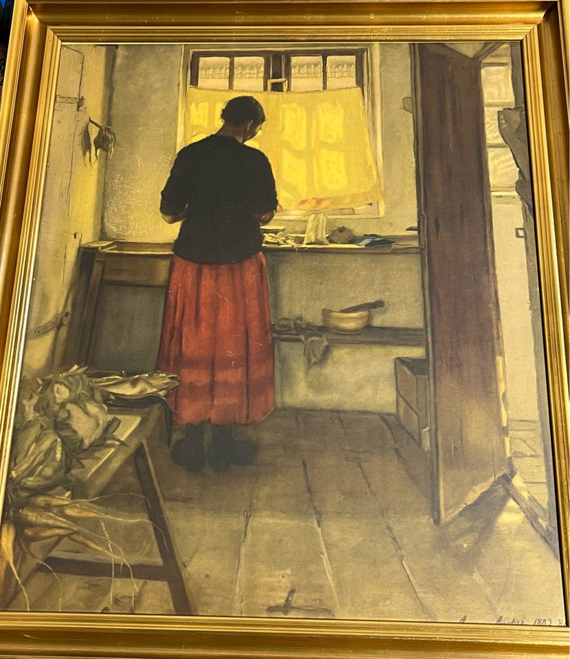 Andet, anna ancher pigen i køkkenet