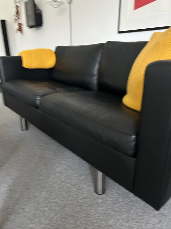 Sofa, læder, 2 pers.