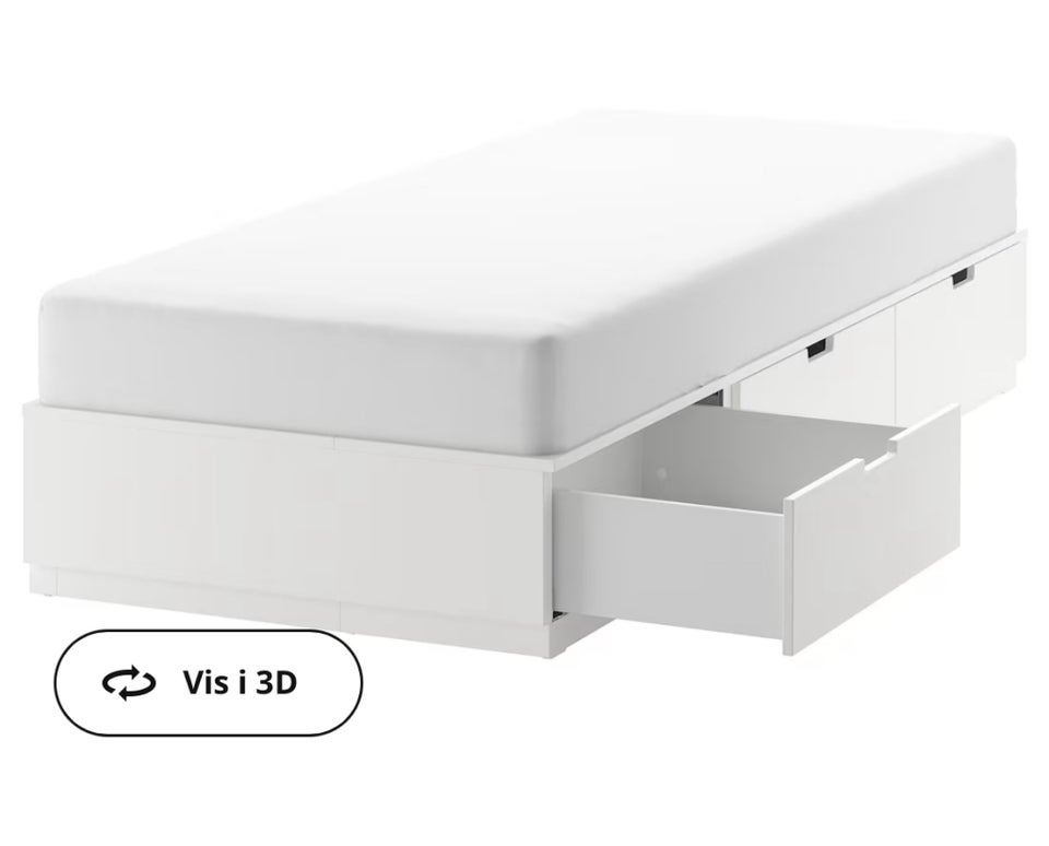 Enkeltseng, Ikea Nordli, b: 90 l: