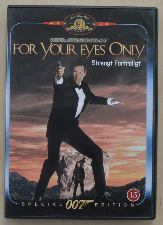 James Bond For Your Eyes Only, DVD,