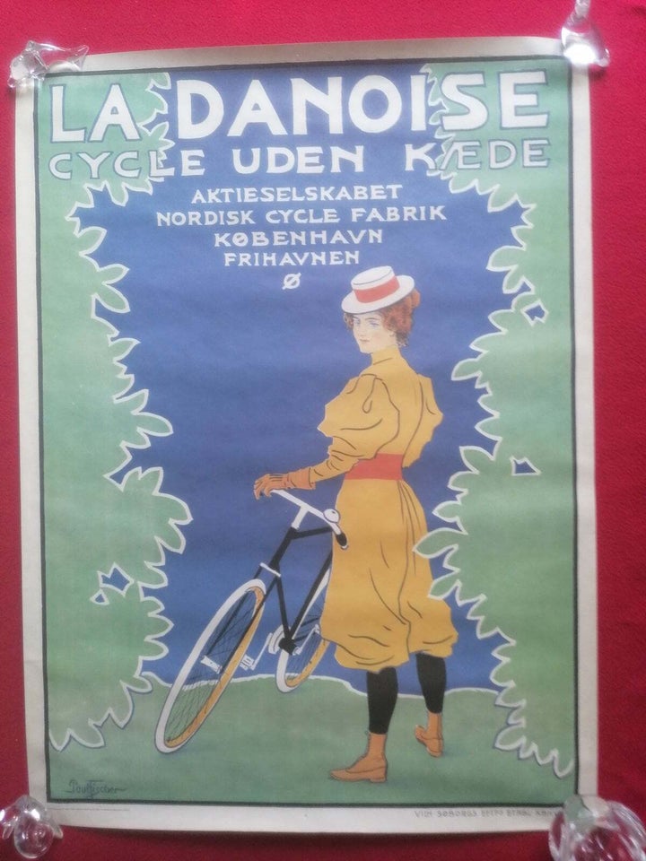 Cykelplakat Paul Fischer motiv: