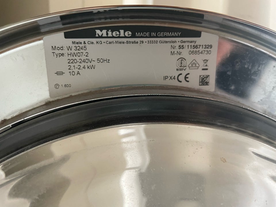 Miele vaskemaskine, W3245,