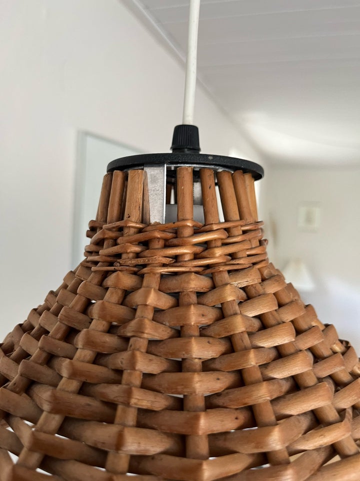 Ældre loftlampe i flet Vintage