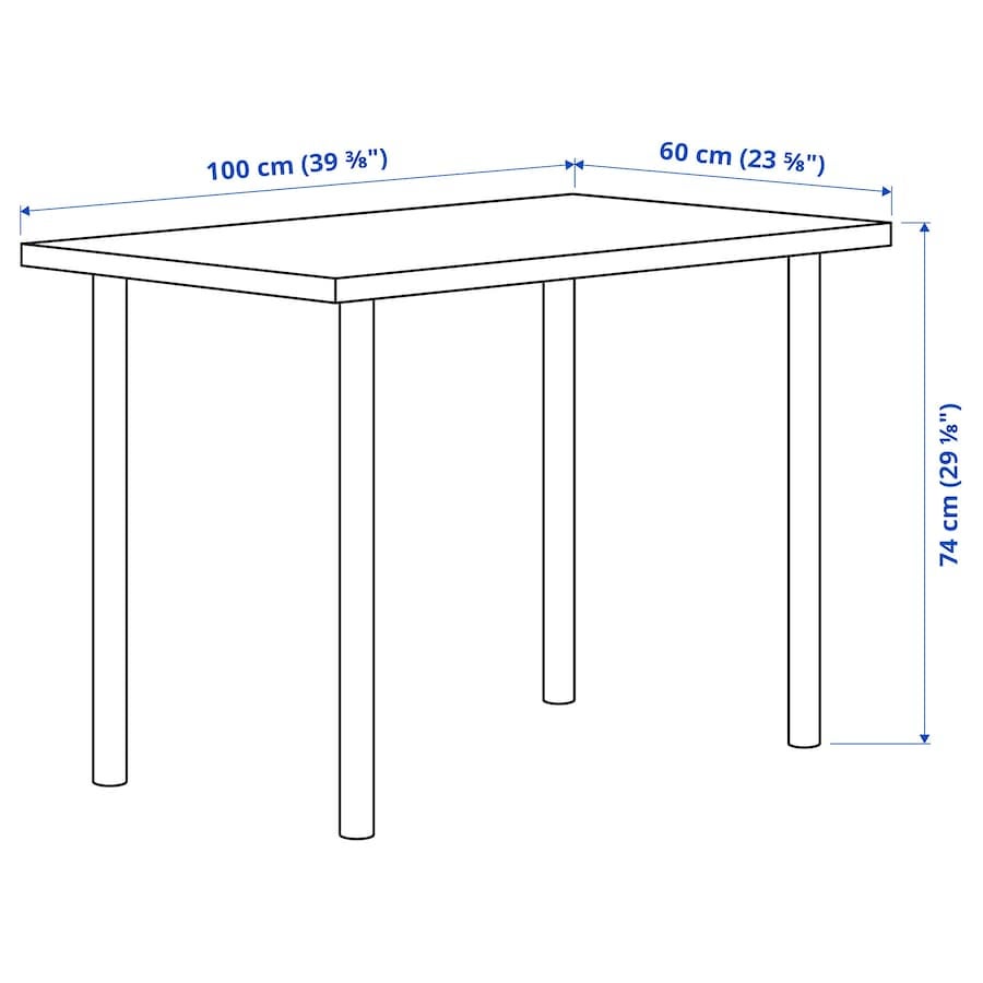 Skrivebord, Ikea , b: 100 d: 60 h: 74